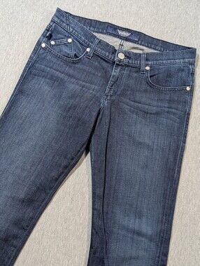 Rock & Republic Stella Jeans Women's 31 Blue Green Back Pocket Detail